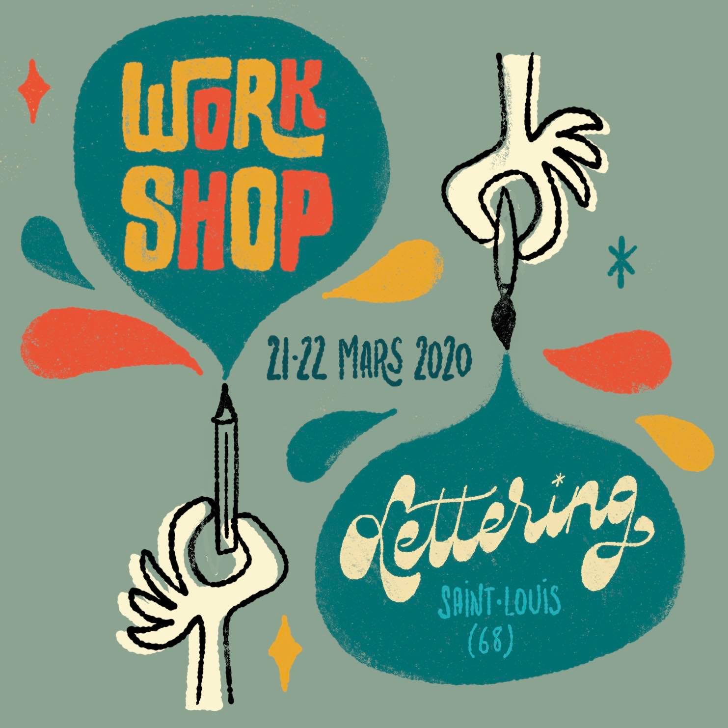 Chez Lettering Workshop lettering à Saint-Louis - Francis Chouquet - Les Apprentis ...
